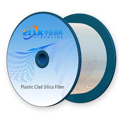 Plastkledd silikafiber